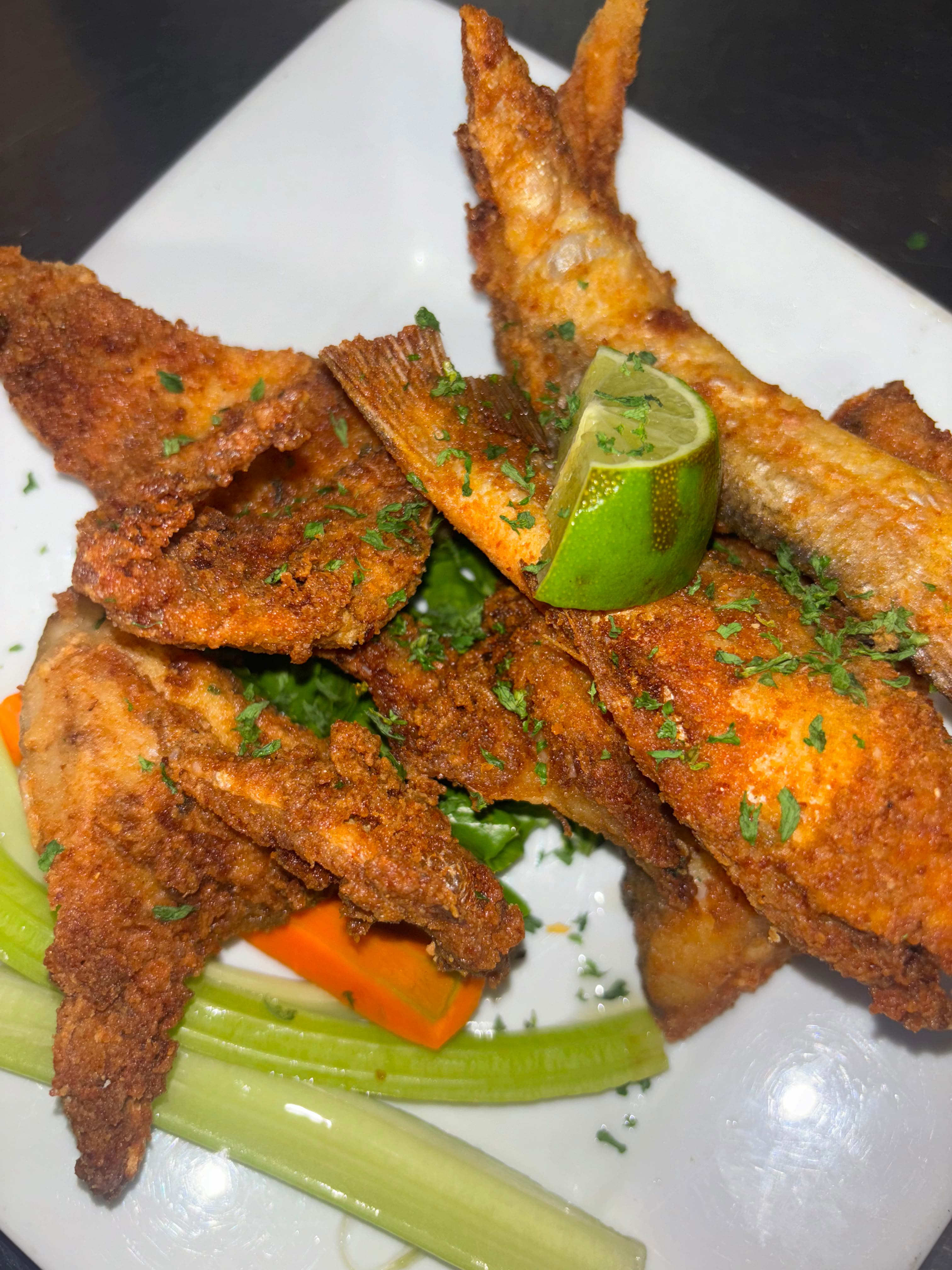 Foundation Lounge authentic guyanese fried banga mary fish foundation lounge brooklyn - Contemporary Fusion Brooklyn