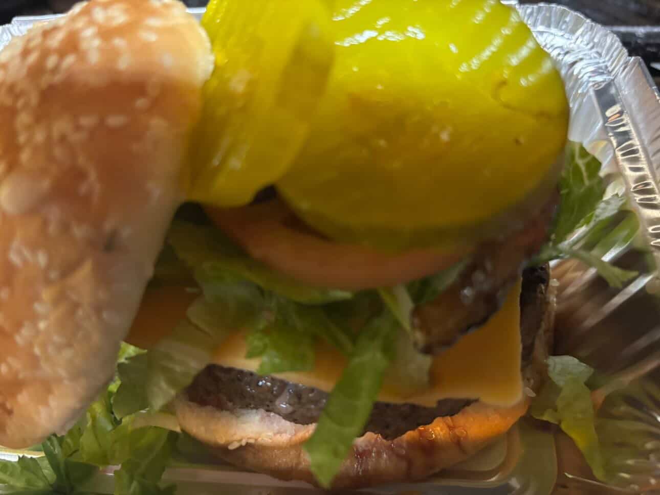 Foundation Lounge foundation jerk burger pickles sesame bun brooklyn fusion - Contemporary Fusion Brooklyn