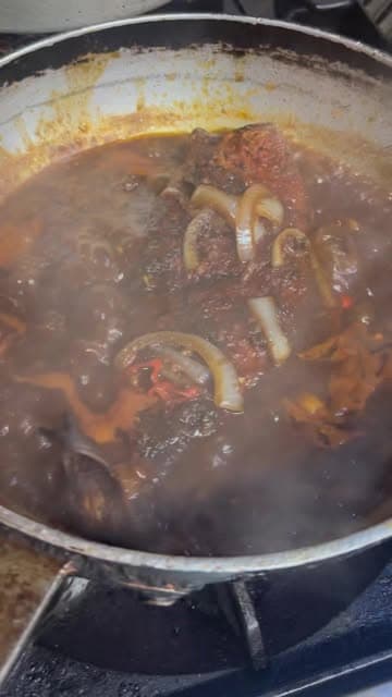 Foundation Lounge legacy brown stew snapper braised foundation lounge brooklyn - Contemporary Fusion Brooklyn